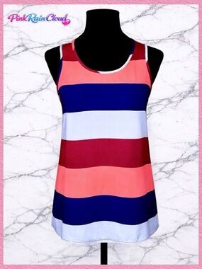 Express Color Block Tank Top Women’s XS Split Back Lightweight